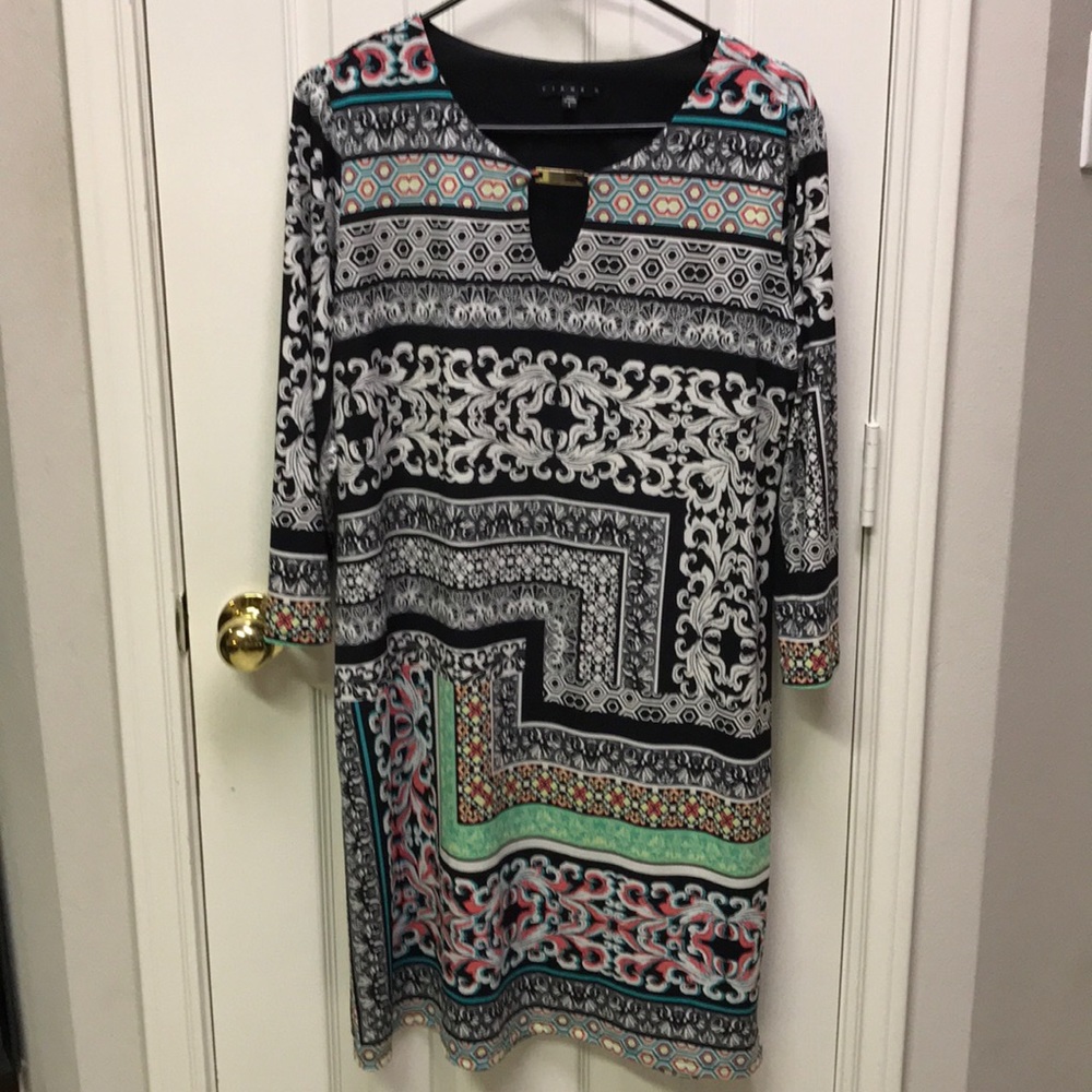 Tiana B. Multi colored dress. Size L